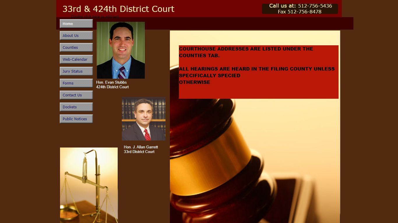 33rd & 424th District Court | Burnet, TX 78611